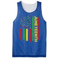 Retro Juneteenth American Flag June 19 1865 African American Meaningful Gift Mesh Reversible Basketball Jersey Tank