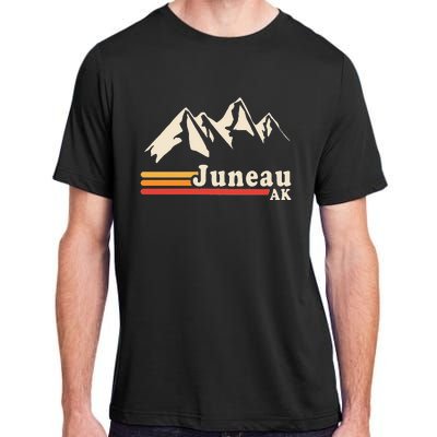 Retro Juneau Alaska Ak Mountain Adult ChromaSoft Performance T-Shirt