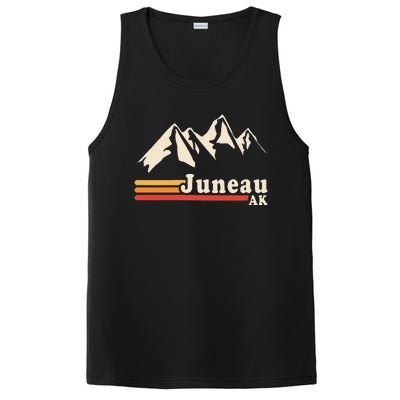 Retro Juneau Alaska Ak Mountain PosiCharge Competitor Tank