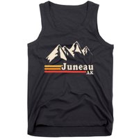 Retro Juneau Alaska Ak Mountain Tank Top