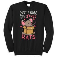 Rat Just A Girl Who Loves Rats Funny Cute Pet Gift Sweatshirt