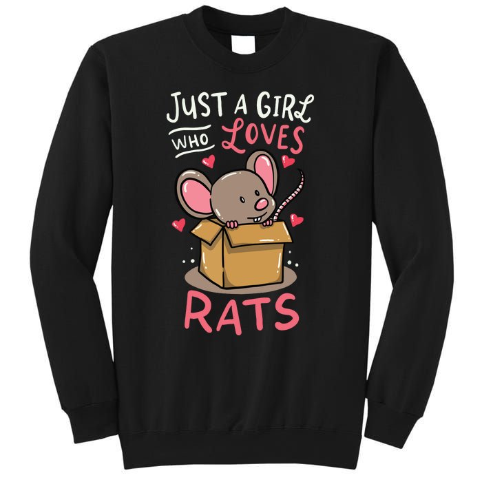 Rat Just A Girl Who Loves Rats Funny Cute Pet Gift Sweatshirt