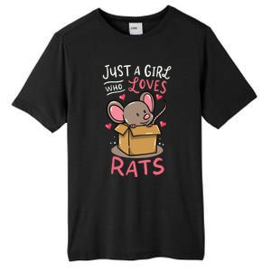 Rat Just A Girl Who Loves Rats Funny Cute Pet Gift Tall Fusion ChromaSoft Performance T-Shirt