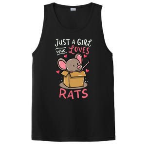 Rat Just A Girl Who Loves Rats Funny Cute Pet Gift PosiCharge Competitor Tank