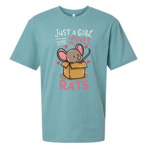 Rat Just A Girl Who Loves Rats Funny Cute Pet Gift Sueded Cloud Jersey T-Shirt