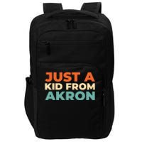 Retro Just A Ki From Ohio Akron American Vintage Us City Impact Tech Backpack