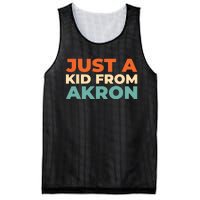 Retro Just A Ki From Ohio Akron American Vintage Us City Mesh Reversible Basketball Jersey Tank