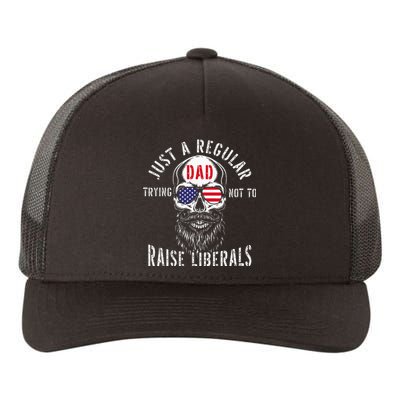 Republican Just A Regular Dad Trying Not To Raise Liberals Yupoong Adult 5-Panel Trucker Hat