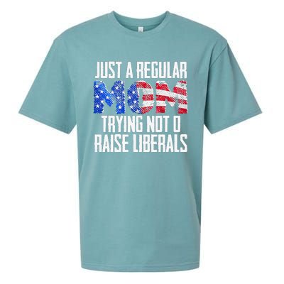 Republican Just A Regular Mom Trying Not To Raise Liberals Sueded Cloud Jersey T-Shirt