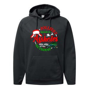 Retro Jolliest Bunch Of Assholes This Side Of The Nut House Performance Fleece Hoodie