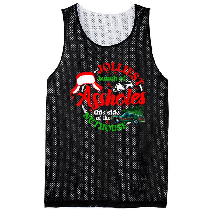 Retro Jolliest Bunch Of Assholes This Side Of The Nut House Mesh Reversible Basketball Jersey Tank