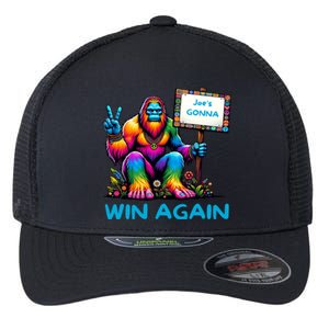 Reelect Joe Biden Bigfoot For Biden 2024 Meaningful Gift Flexfit Unipanel Trucker Cap