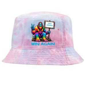 Reelect Joe Biden Bigfoot For Biden 2024 Meaningful Gift Tie-Dyed Bucket Hat