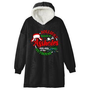 Retro Jolliest Bunch Of Assholes This Side Of The Nut House Hooded Wearable Blanket