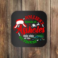 Retro Jolliest Bunch Of Assholes This Side Of The Nut House Coaster