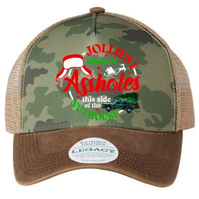 Retro Jolliest Bunch Of Assholes This Side Of The Nut House Legacy Tie Dye Trucker Hat