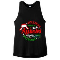 Retro Jolliest Bunch Of Assholes This Side Of The Nut House Ladies PosiCharge Tri-Blend Wicking Tank
