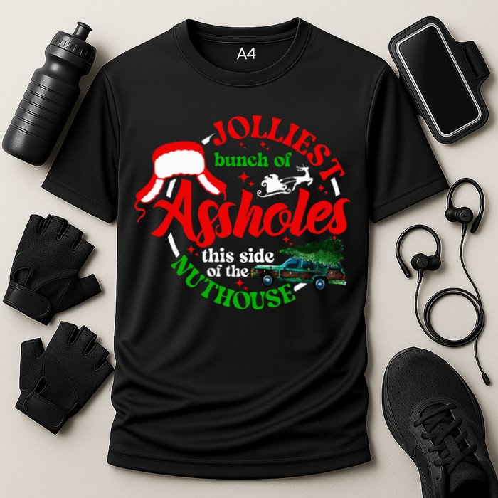 Retro Jolliest Bunch Of Assholes This Side Of The Nut House Performance Shirt