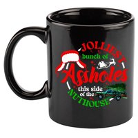 Retro Jolliest Bunch Of Assholes This Side Of The Nut House 11oz C Handle Ceramic Mug