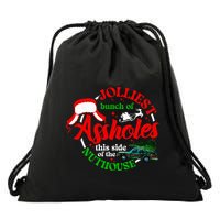 Retro Jolliest Bunch Of Assholes This Side Of The Nut House Drawstring Bag