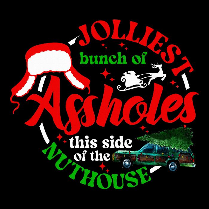 Retro Jolliest Bunch Of Assholes This Side Of The Nut House Drawstring Bag