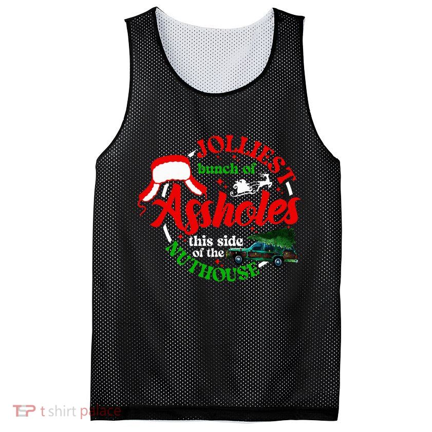 Retro Jolliest Bunch Of Assholes This Side Of The Nut House Mesh Reversible Basketball Jersey Tank