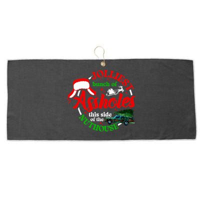 Retro Jolliest Bunch Of Assholes This Side Of The Nut House Large Microfiber Waffle Golf Towel