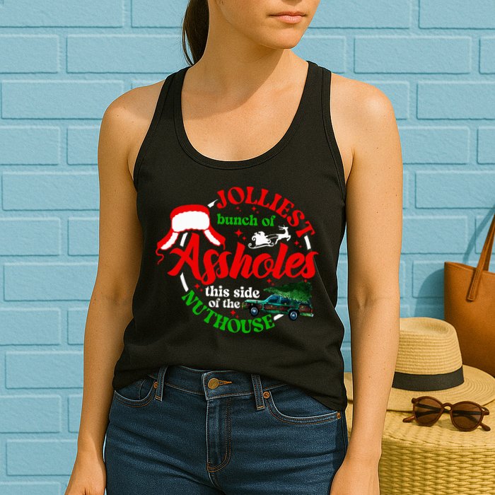 Retro Jolliest Bunch Of Assholes This Side Of The Nut House Womens Tank Top