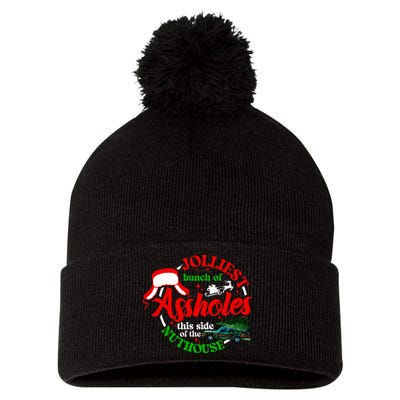 Retro Jolliest Bunch Of Assholes This Side Of The Nut House Pom Pom 12in Knit Beanie