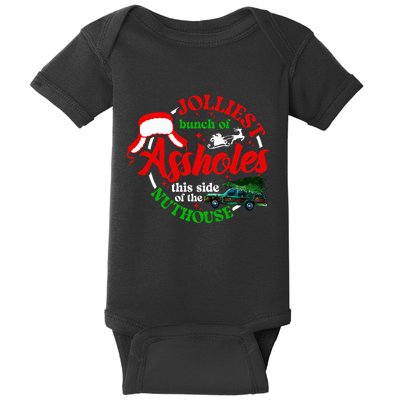 Retro Jolliest Bunch Of Assholes This Side Of The Nut House Baby Bodysuit
