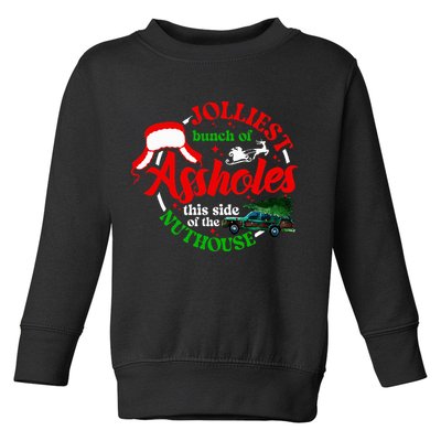 Retro Jolliest Bunch Of Assholes This Side Of The Nut House Toddler Sweatshirt