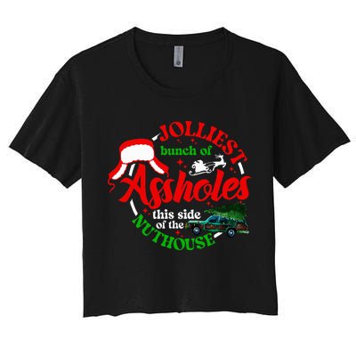 Retro Jolliest Bunch Of Assholes This Side Of The Nut House Crop Top
