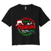 Retro Jolliest Bunch Of Assholes This Side Of The Nut House Crop Top