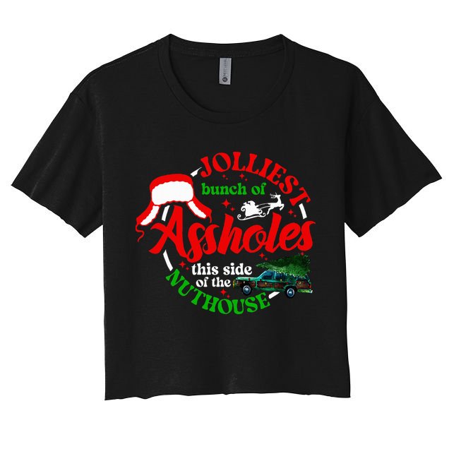 Retro Jolliest Bunch Of Assholes This Side Of The Nut House Crop Top