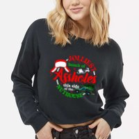 Retro Jolliest Bunch Of Assholes This Side Of The Nut House Cropped Pullover Crew