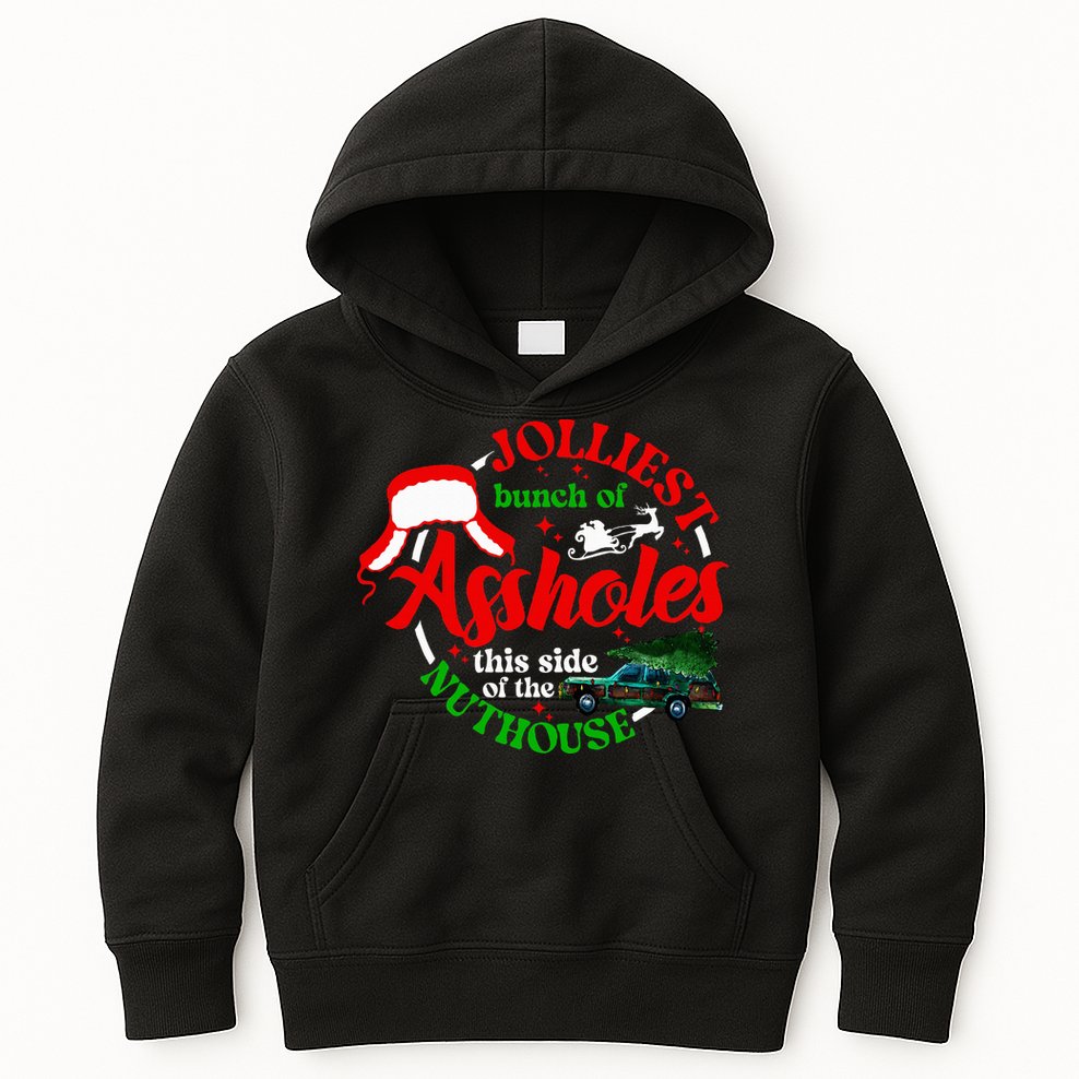 Retro Jolliest Bunch Of Assholes This Side Of The Nut House Kids Hoodie