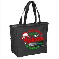 Retro Jolliest Bunch Of Assholes This Side Of The Nut House Zip Tote Bag