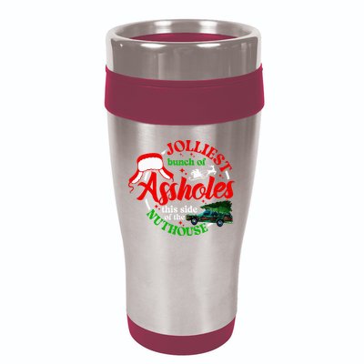 Retro Jolliest Bunch Of Assholes This Side Of The Nut House 16oz Travel Tumbler