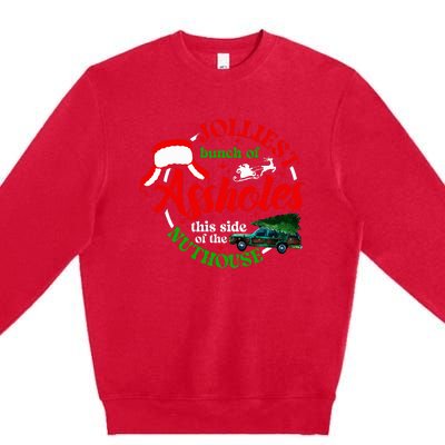 Retro Jolliest Bunch Of Assholes This Side Of The Nut House Premium Crewneck Sweatshirt