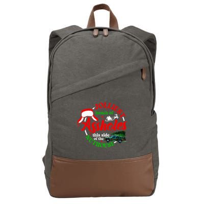 Retro Jolliest Bunch Of Assholes This Side Of The Nut House Cotton Canvas Backpack