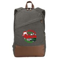Retro Jolliest Bunch Of Assholes This Side Of The Nut House Cotton Canvas Backpack