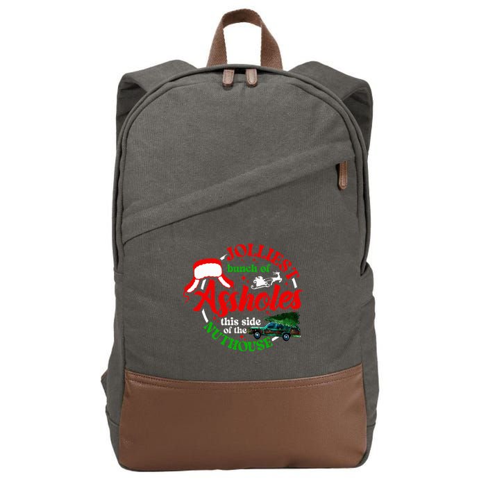 Retro Jolliest Bunch Of Assholes This Side Of The Nut House Cotton Canvas Backpack