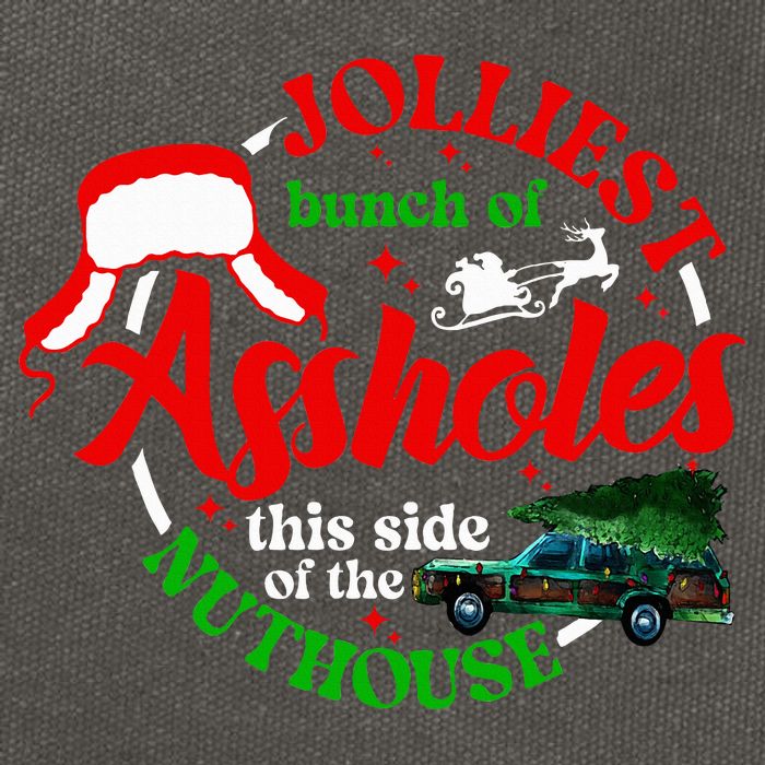 Retro Jolliest Bunch Of Assholes This Side Of The Nut House Cotton Canvas Backpack