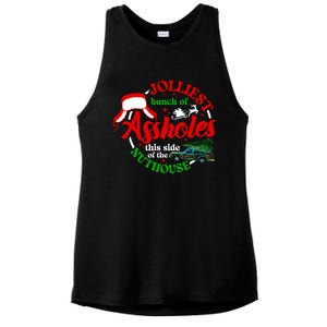 Retro Jolliest Bunch Of Assholes This Side Of The Nut House Ladies PosiCharge Tri-Blend Wicking Tank