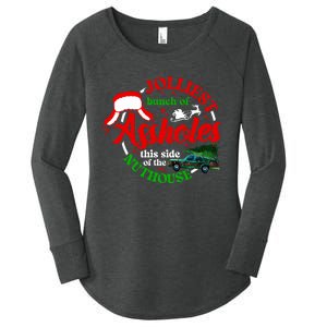 Retro Jolliest Bunch Of Assholes This Side Of The Nut House Women's Perfect Tri Tunic Long Sleeve Shirt