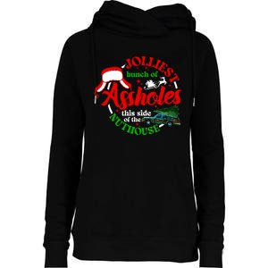 Retro Jolliest Bunch Of Assholes This Side Of The Nut House Womens Funnel Neck Pullover Hood