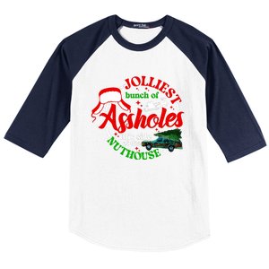 Retro Jolliest Bunch Of Assholes This Side Of The Nut House Baseball Sleeve Shirt