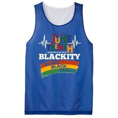 Retro Juneteenth Blackity Black History African America Bhm Gift Mesh Reversible Basketball Jersey Tank