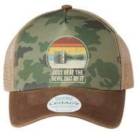 Retro Just Beat The Devil Out Of It Artist Drawing Legacy Tie Dye Trucker Hat