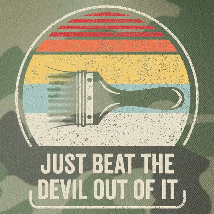 Retro Just Beat The Devil Out Of It Artist Drawing Legacy Tie Dye Trucker Hat